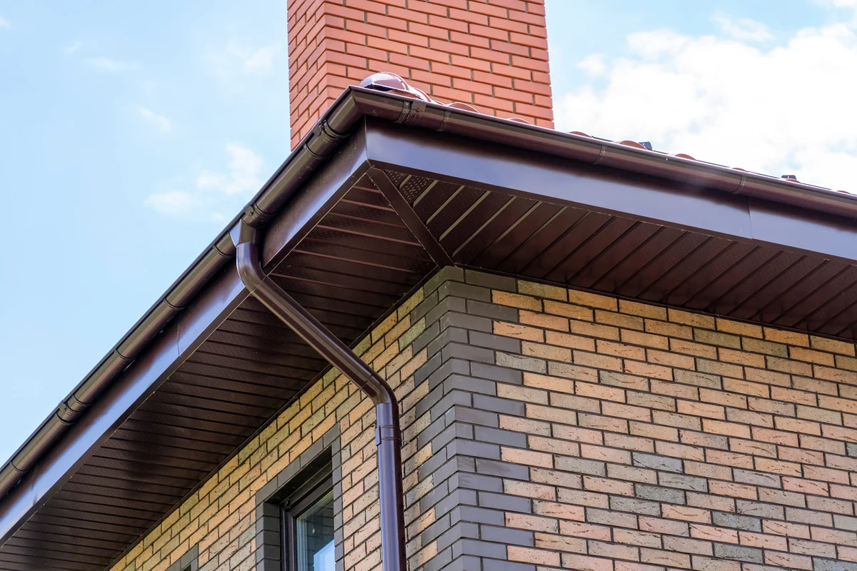 Gutter installation near me on home roof